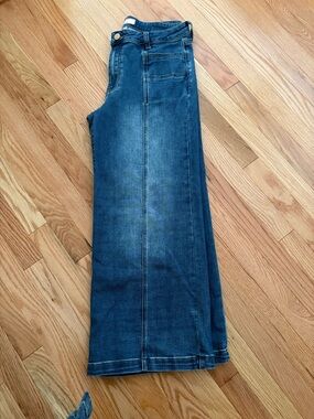 Kut meg high rise wide leg ankle jeans pants size 12 worn once
